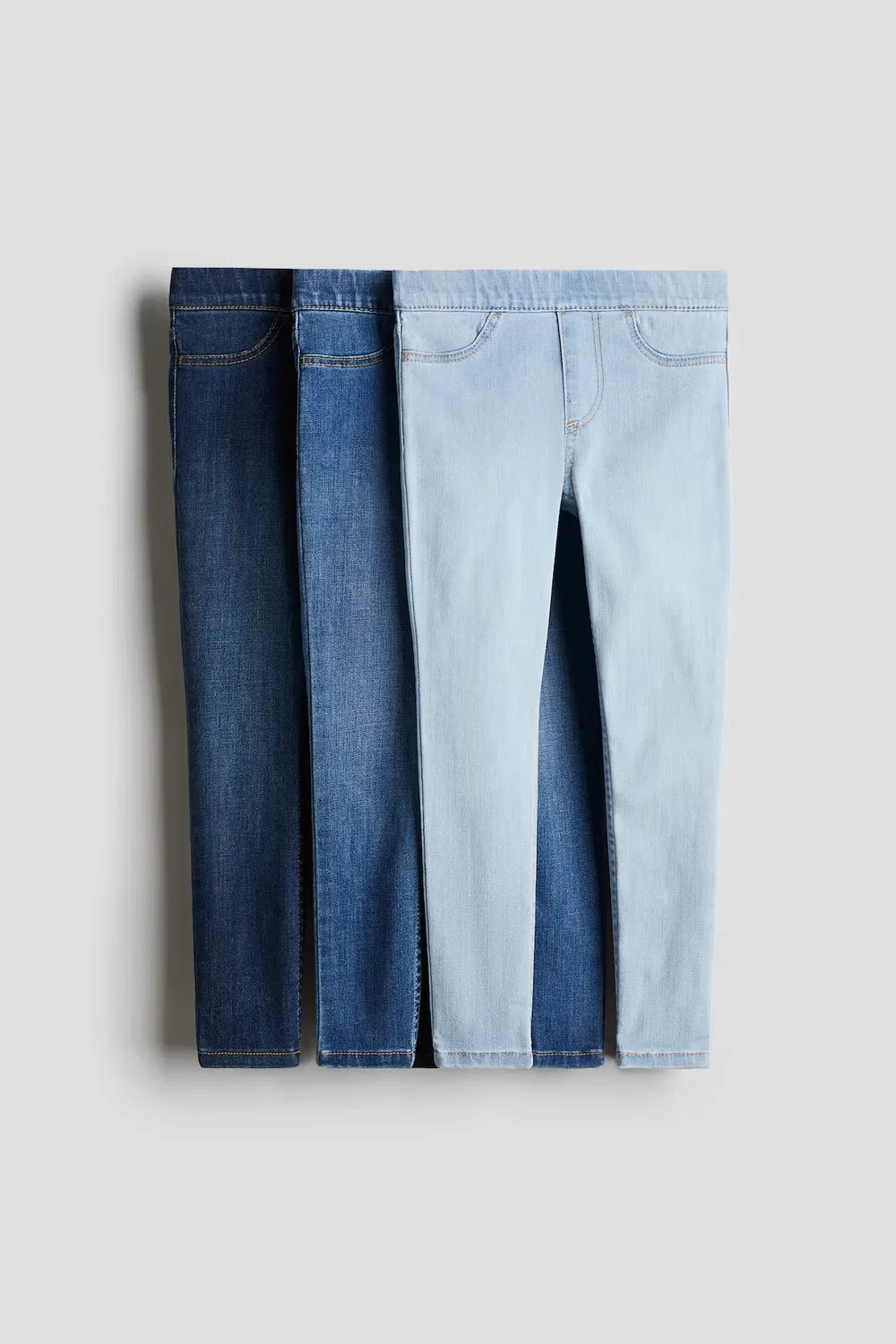 3 пары джинсовых леггинсов H&M, Denimblau