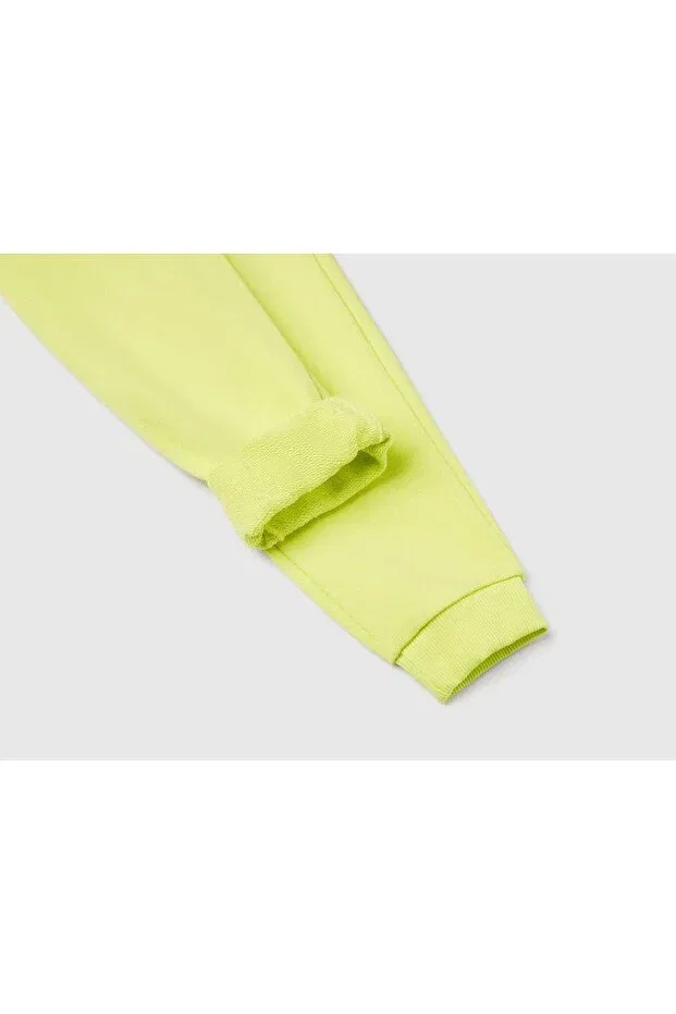 Детские спортивные штаны для девочек с принтом Sportswear United Colors Of Benetton, Yellow — фото 3