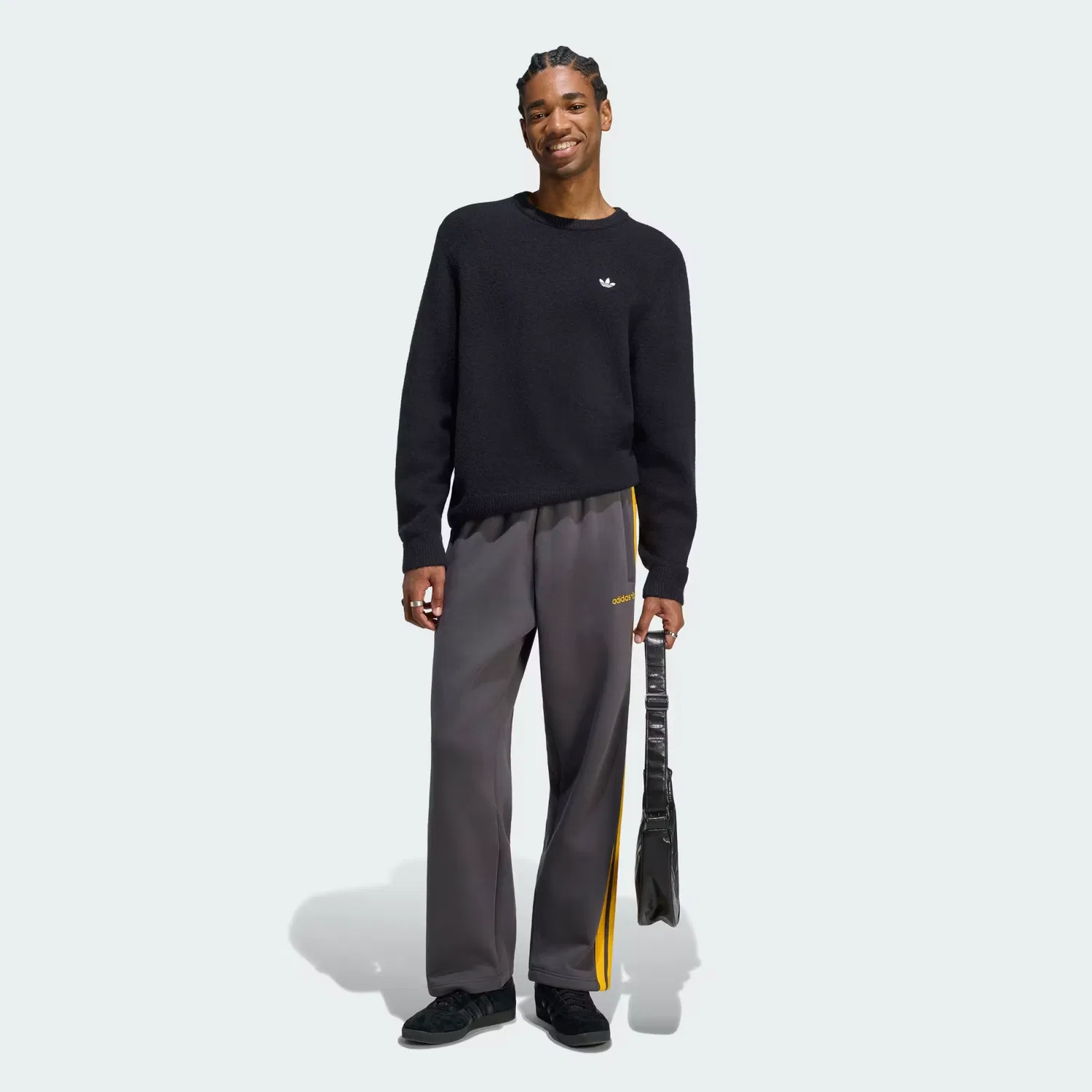 Мужские спортивные брюки свободного кроя Cutline Adidas Originals, Utility Black — фото 3