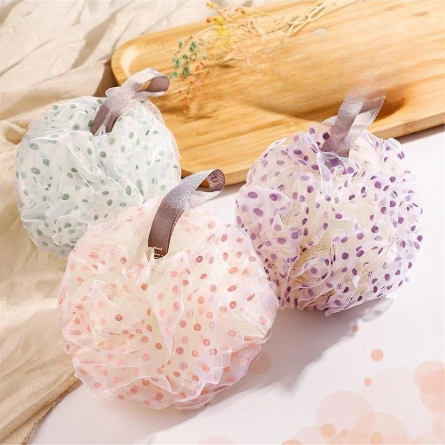 Мочалка для тела Mesh Bath Sponge, 50г, Purple Generisch — фото 2