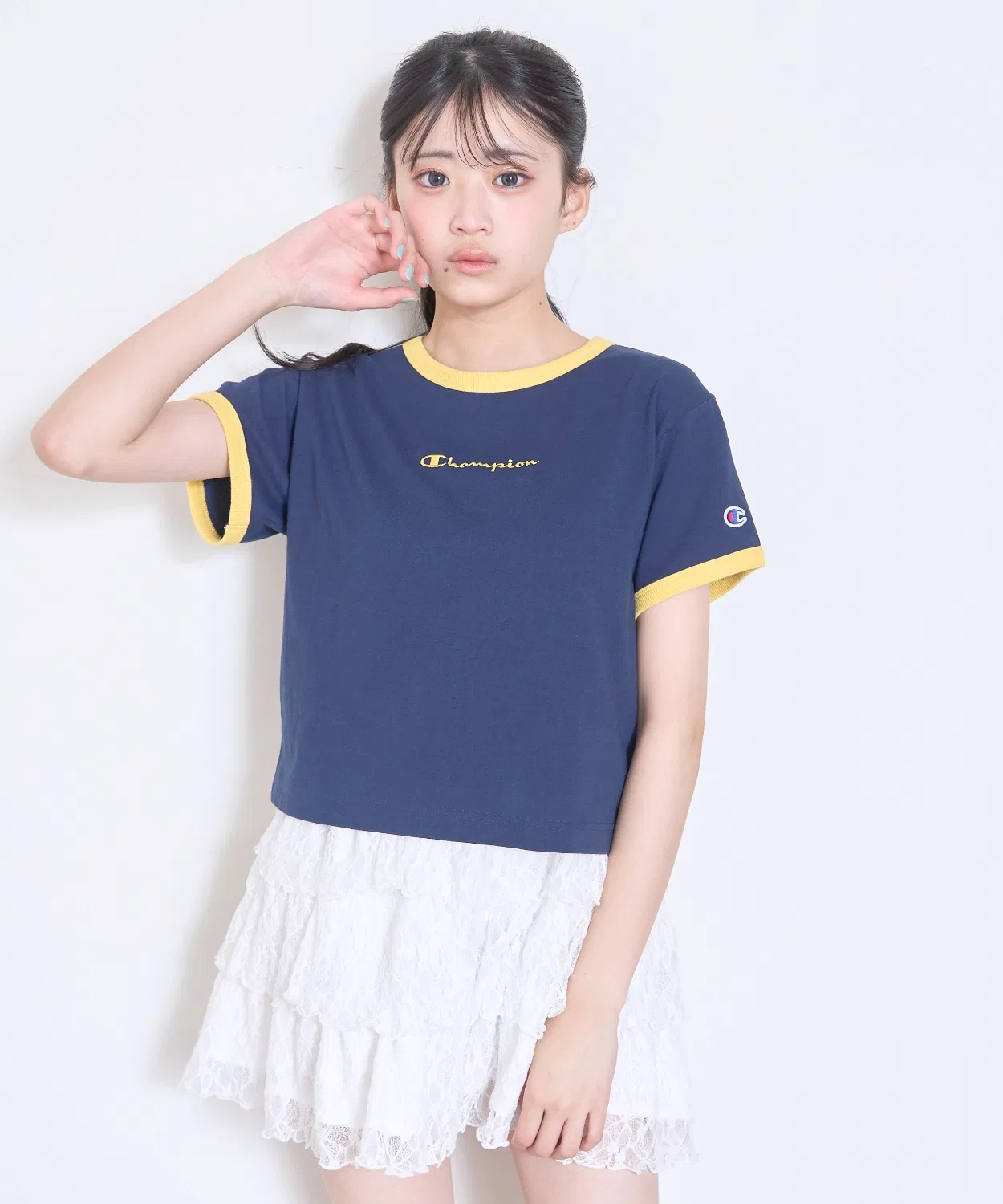 Детская футболка с коротким рукавом Champion LOVETOXIC, Navy