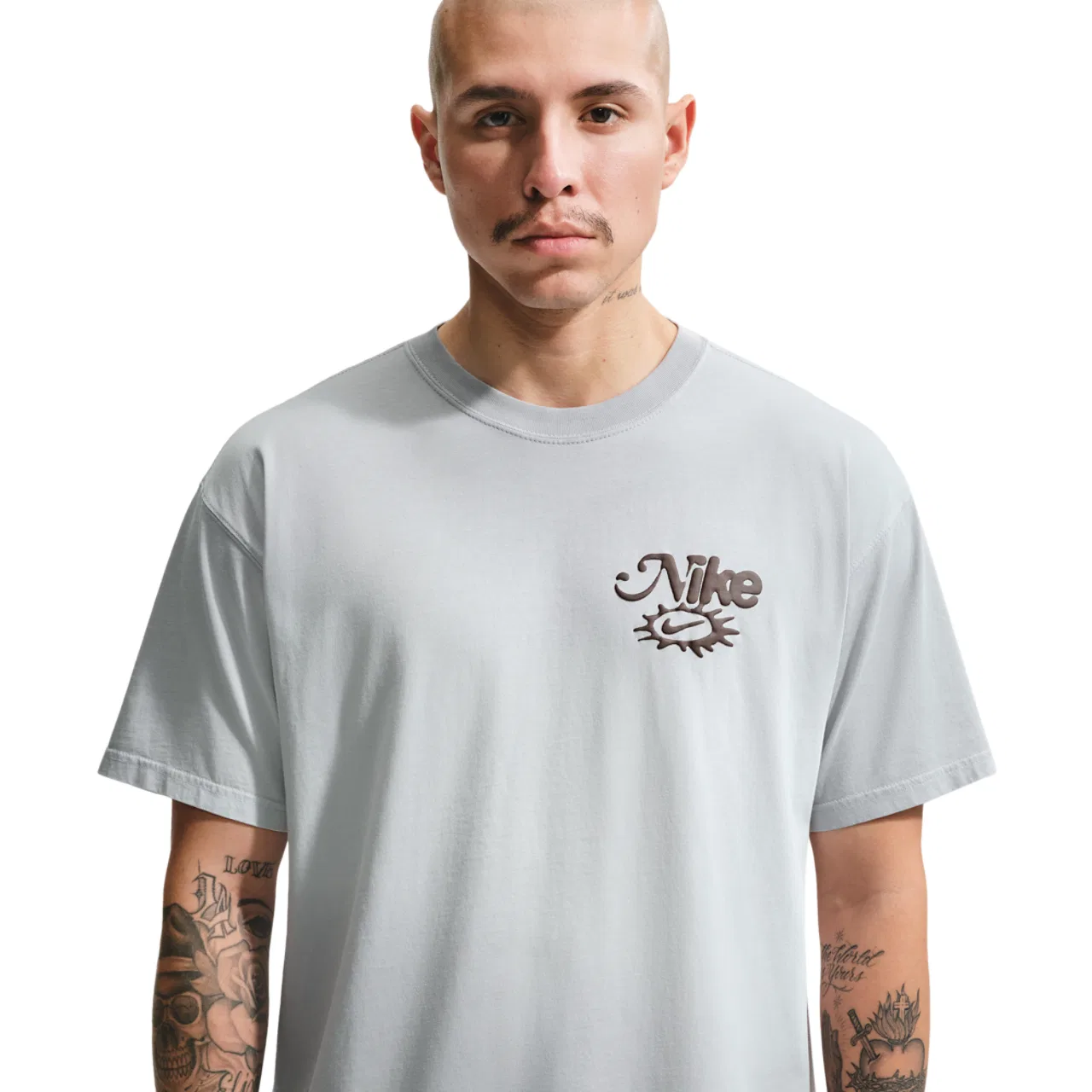 Футболка мужская омбре Nike NSW Dunk Dip Dye Loose Tee, цвет Pure Platinum/Wolf Grey