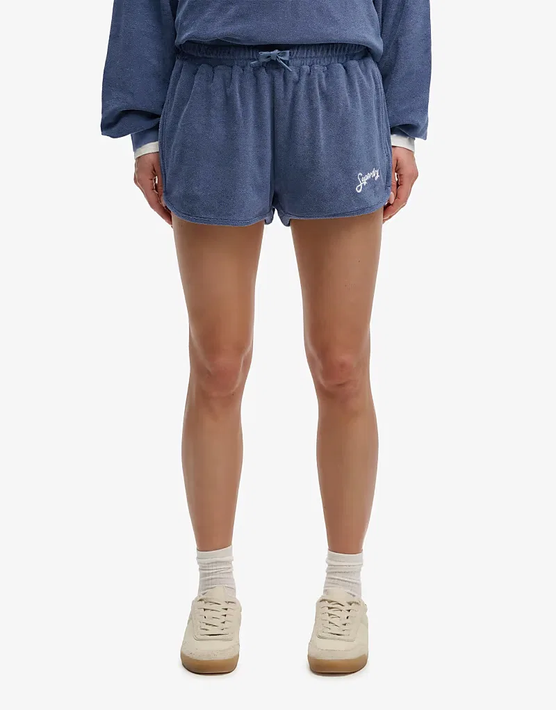 Махровые шорты Superdry Heritage индиго — фото 3