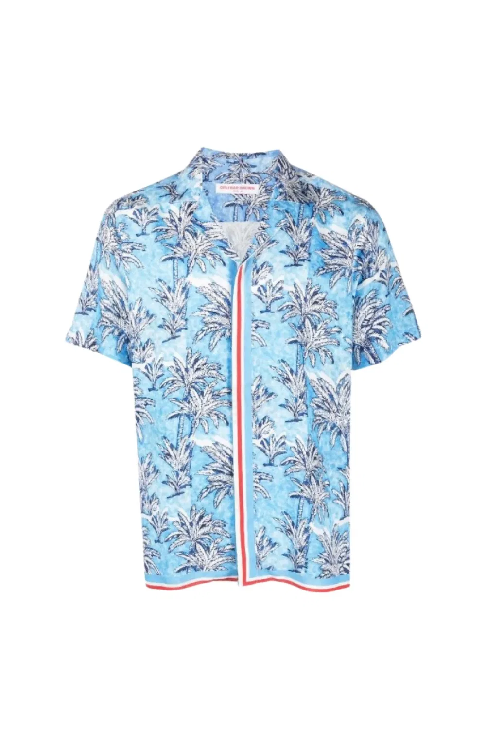Детская футболка для мальчиков с принтом Pedro Palm Border Top Orlebar Brown, Bright Wish Blue