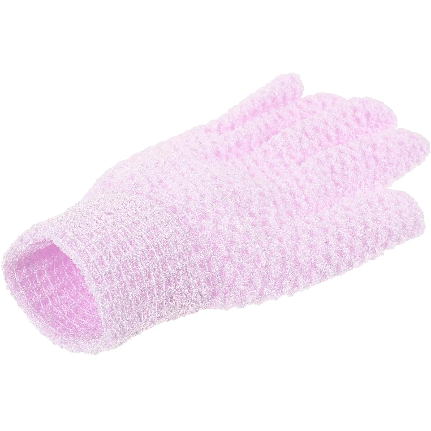 Мочалка для пилинга из махровой ткани, NIYANGLE, 20x11x1 см, Лавандовый