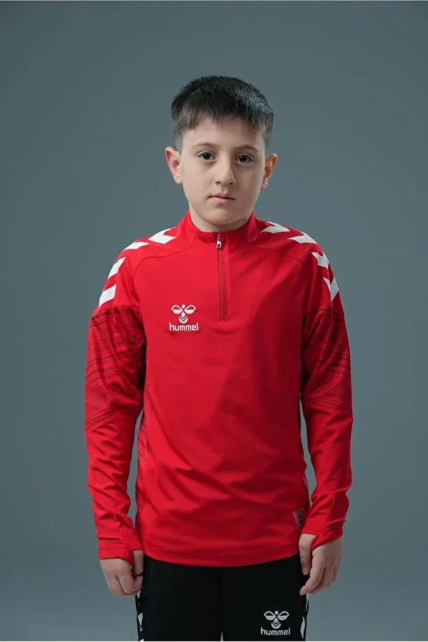Детский спортивный костюм для девочек с принтом Hummel, Red