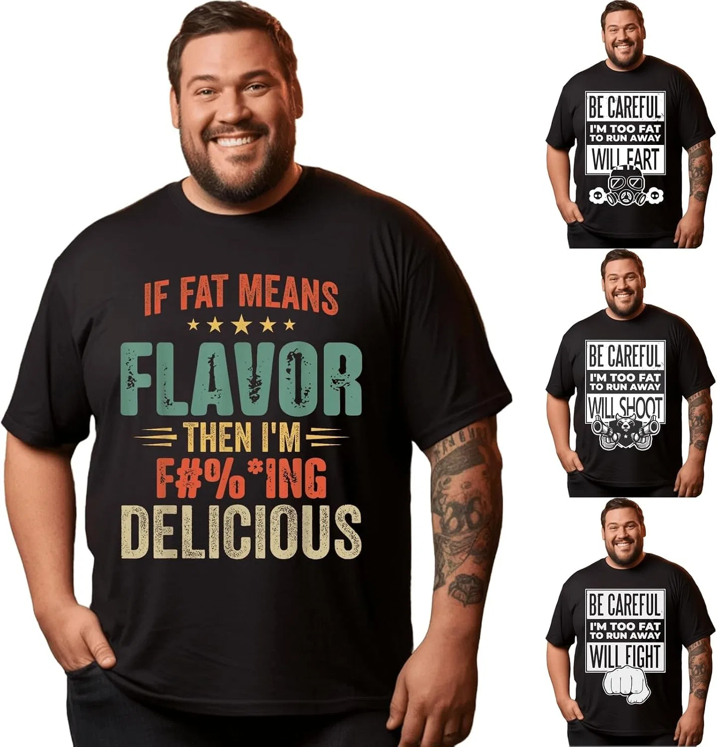 Мужская футболка с принтом Funny Sarcastic Humor, Crew Neck