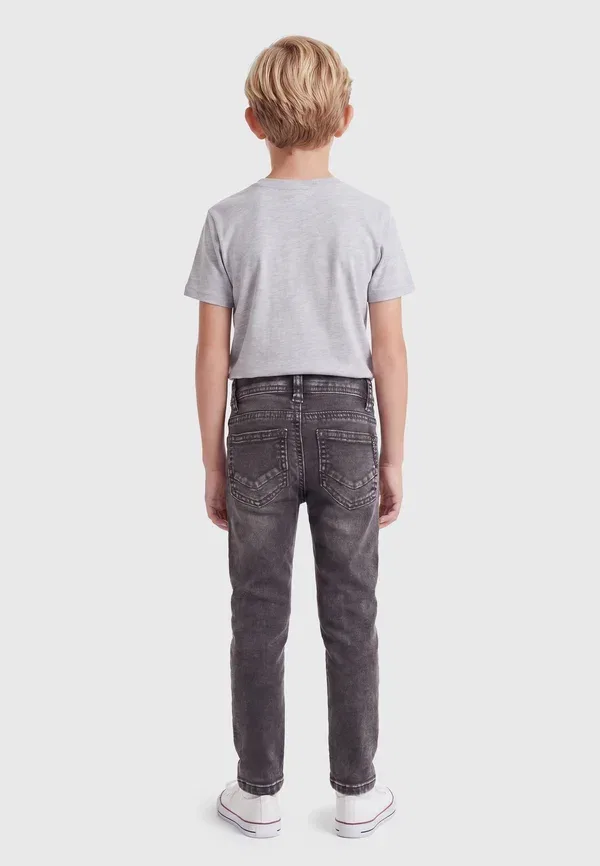 Джинсы хлопковые Nmmtheo key - slim fit jeans Name It, Dark Grey Denim, темно-серый — фото 2