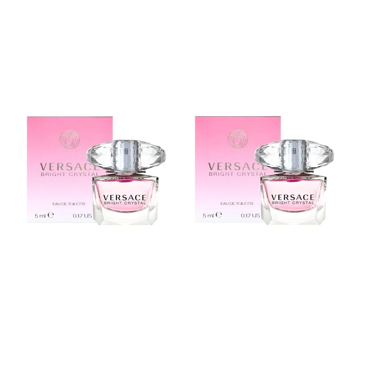 Женский набор парфюмерных пробников Versace Pink Diamond Eau De Toilette, 5 мл x 2, VERSACE, Pink
