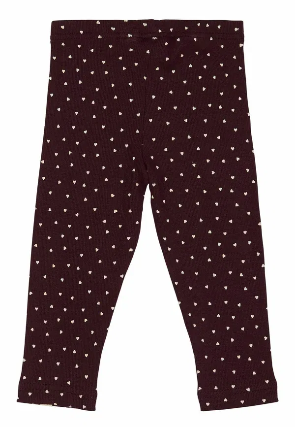 Брюки из хлопка и модала Heart - tampres - kelnes Petit Piao, Dark Grape White, белый — фото 2