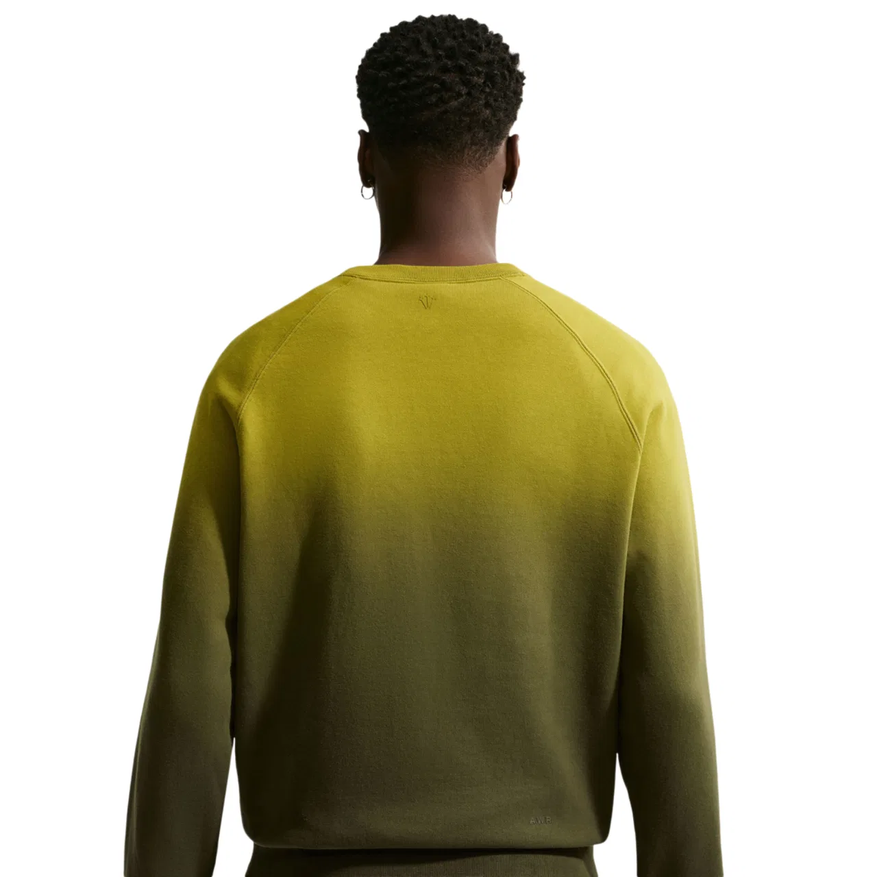 Мужская толстовка NRG NOCTA Washed Fleece Crew Nike, цвет Moss/Medium Olive — фото 2