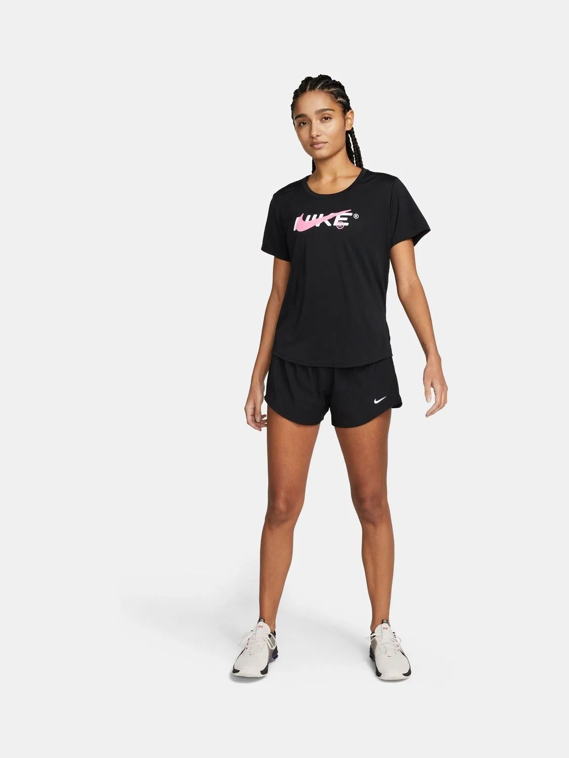 Черные шорты Nike One Dri-FIT со средней посадкой, 3 дюйма, на подкладке — фото 4