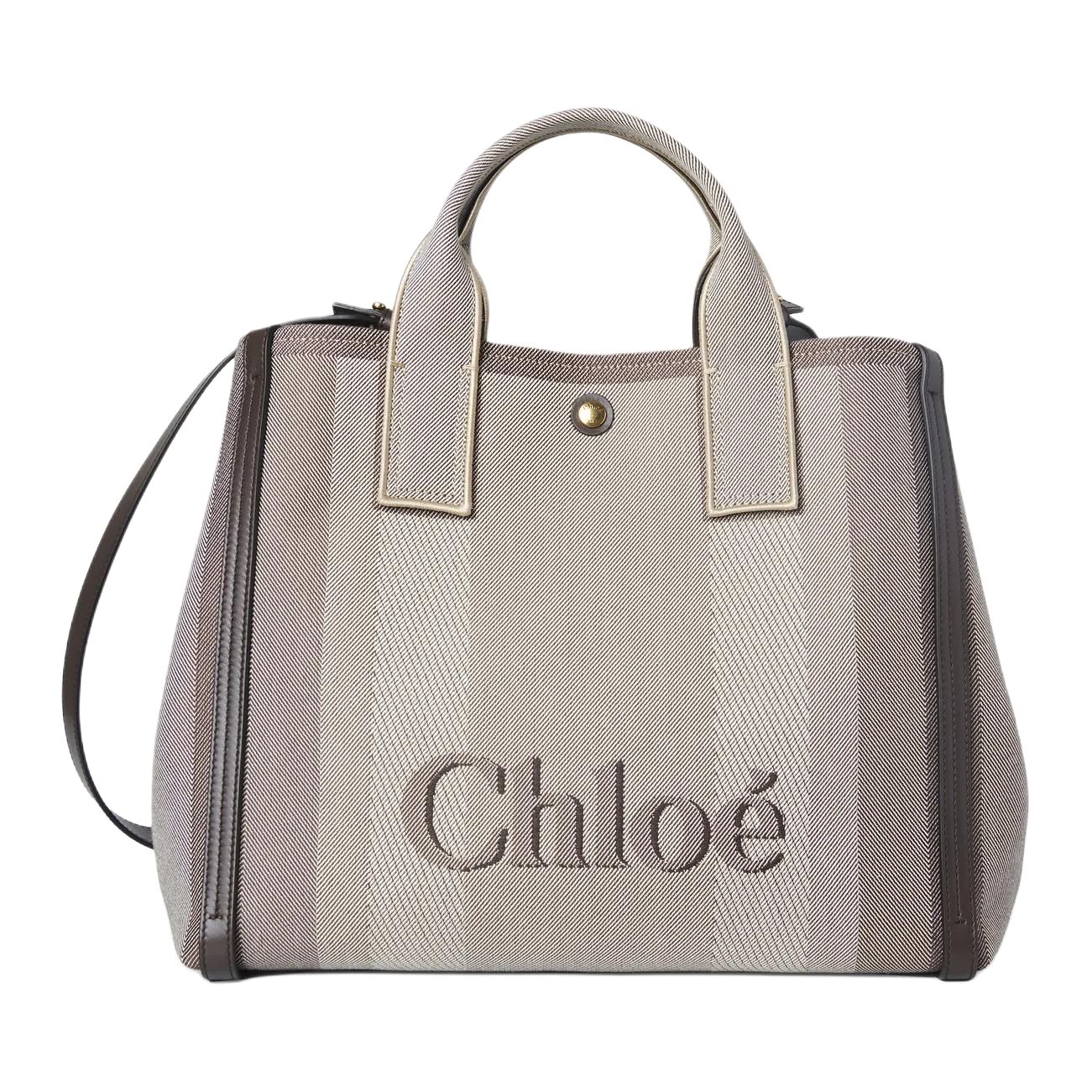 

Chloé Сумка-шоппер Chloe Carry Cotton, шоппер, сумка через плечо, женская сумка cole brown