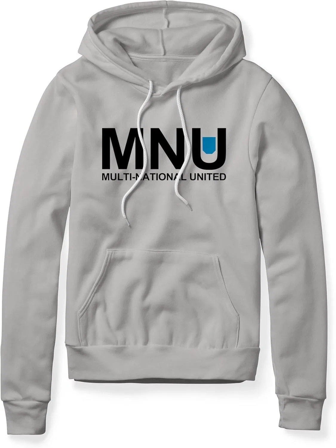 Худи с принтом MNU Logo, District 9, серый