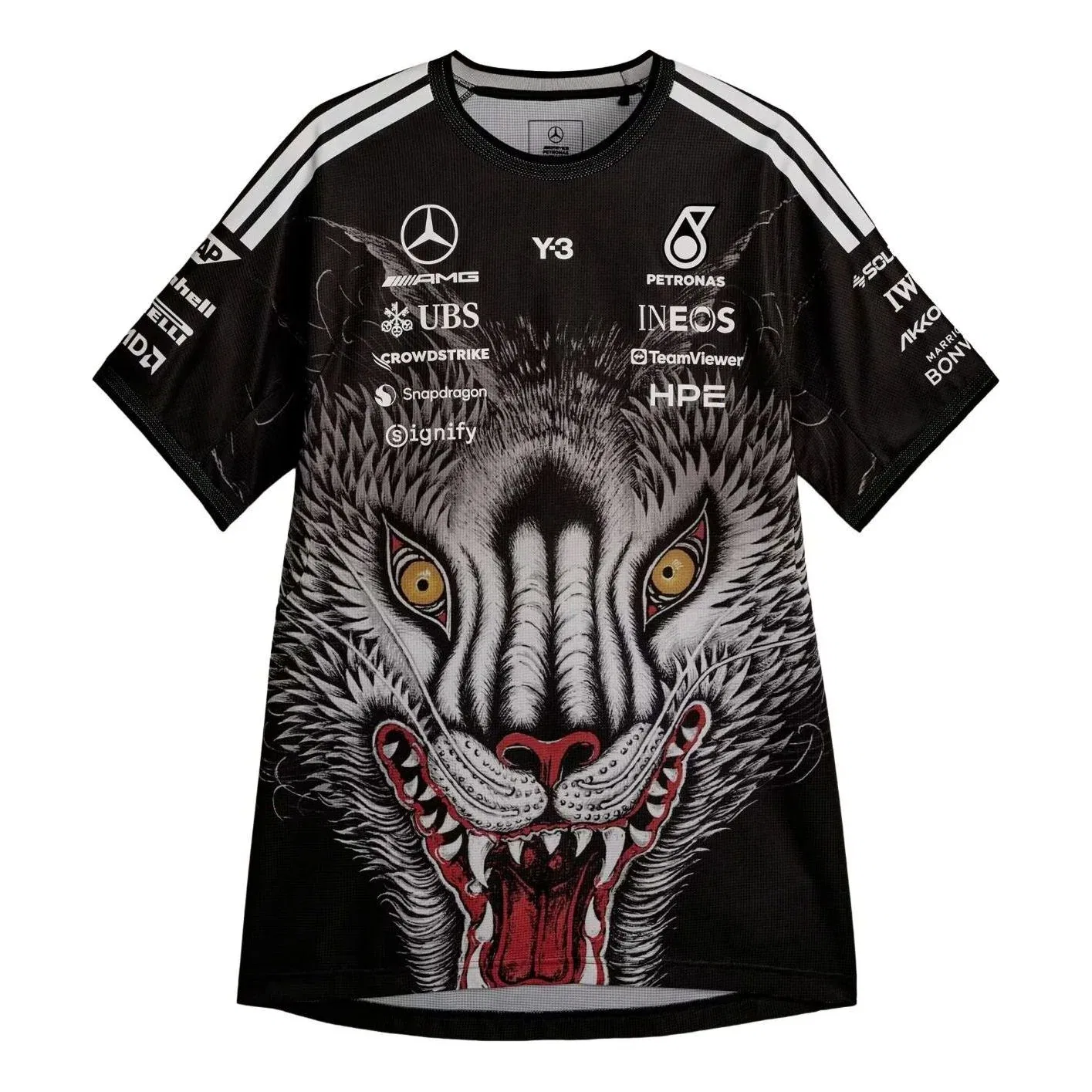 Мужская футболка Y-3 F1 Driver Adidas, черный