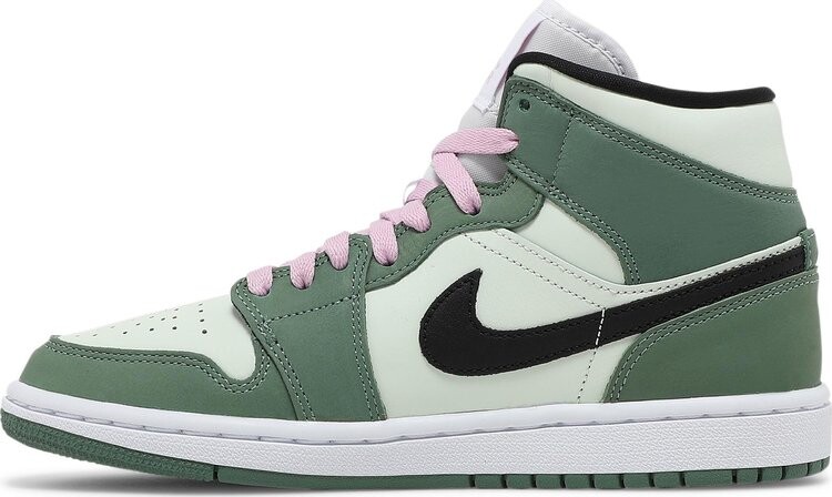 Кроссовки Wmns Air Jordan 1 Mid SE Dutch Green, зеленый — фото 3