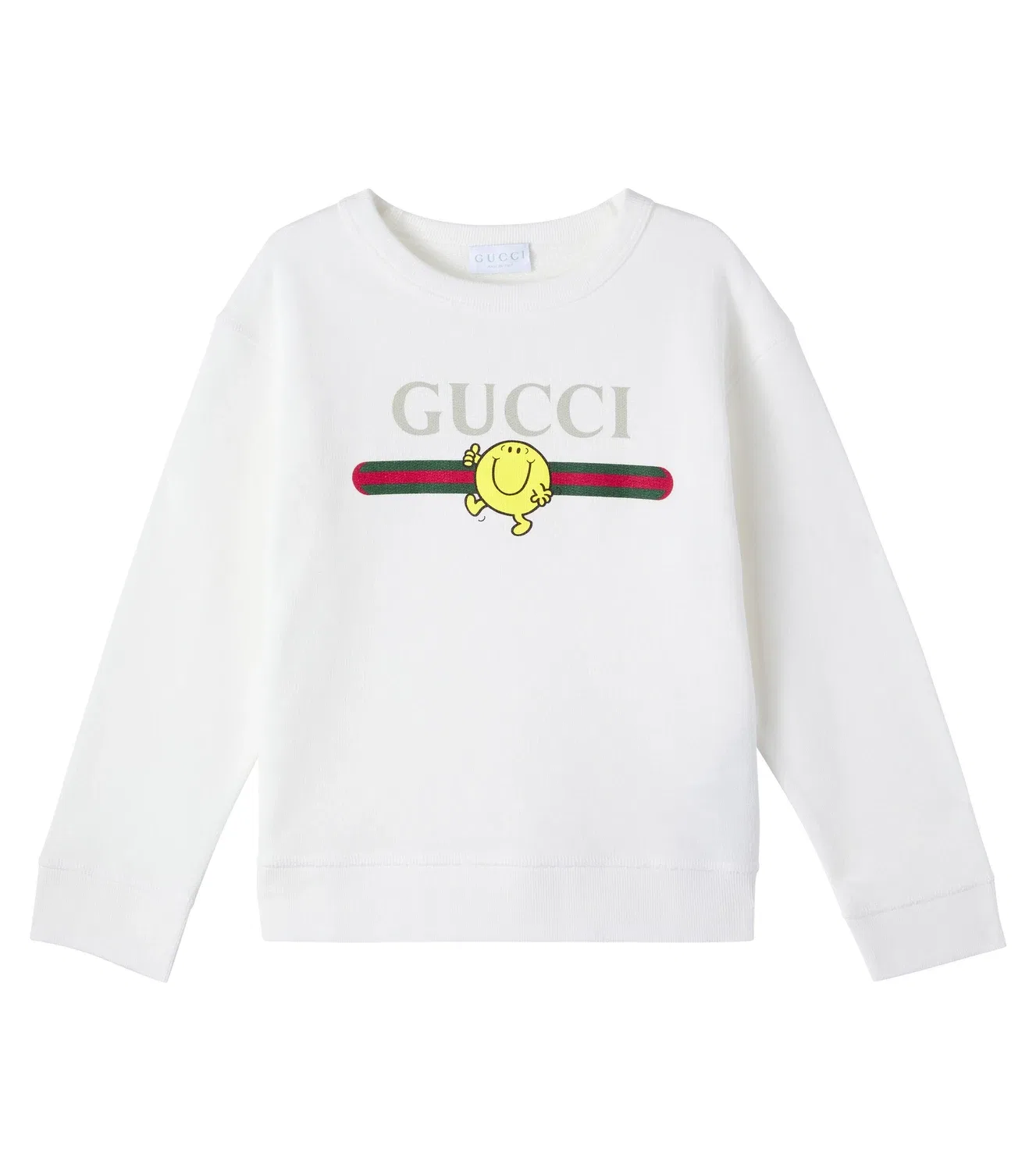 Свитшот хлопковый Mr. Men Little Miss Gucci Kids, белый