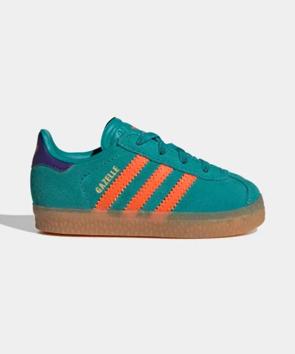 Кроссовки Gazelle Comfort Closure, детские, Adidas Kids, зеленый