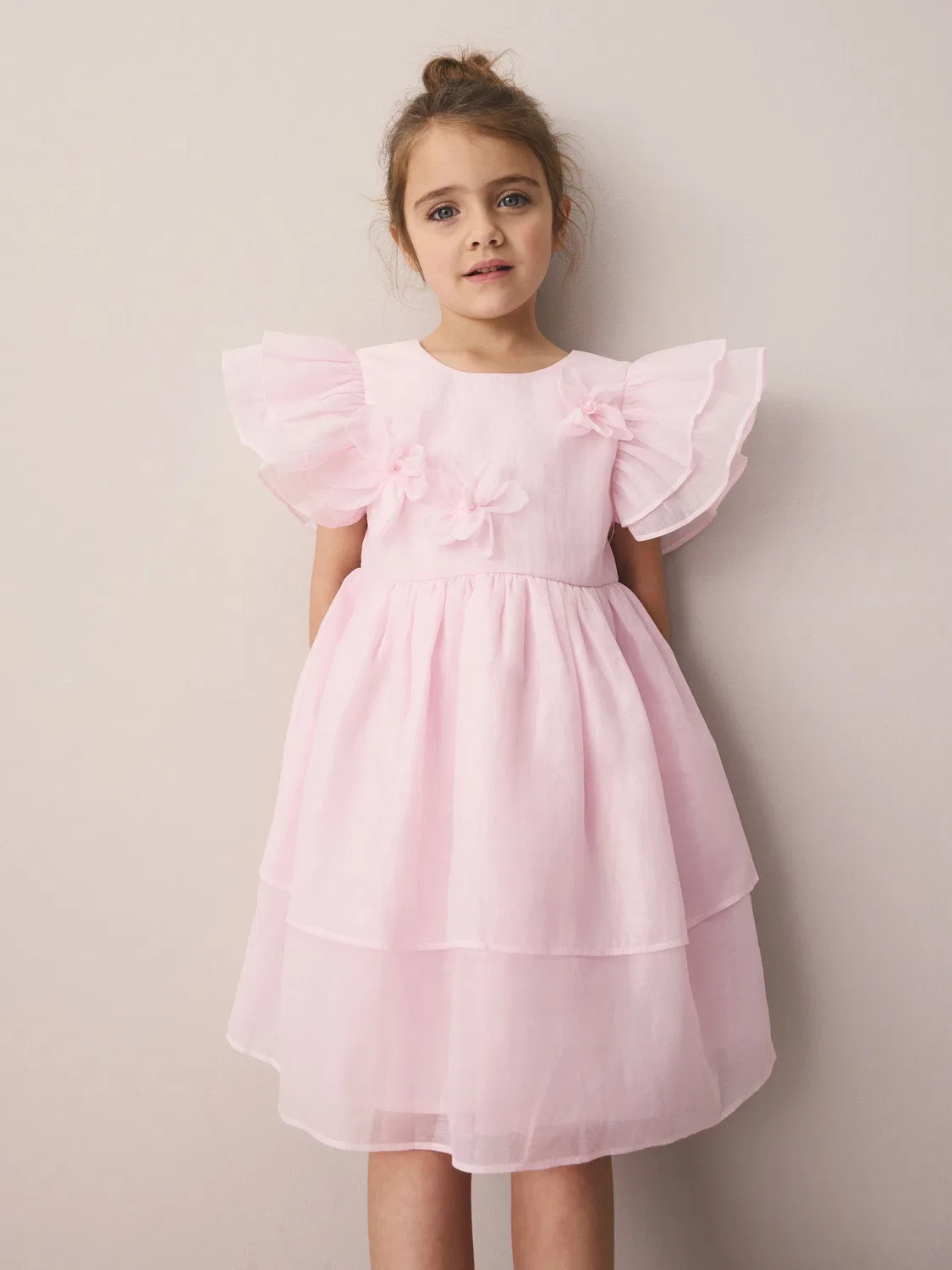 Платье для подружки невесты с цветочными лепестками Laura Ashley, розовый