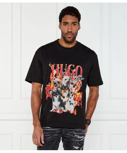

Футболка Дуги Oversize fit Hugo, черный