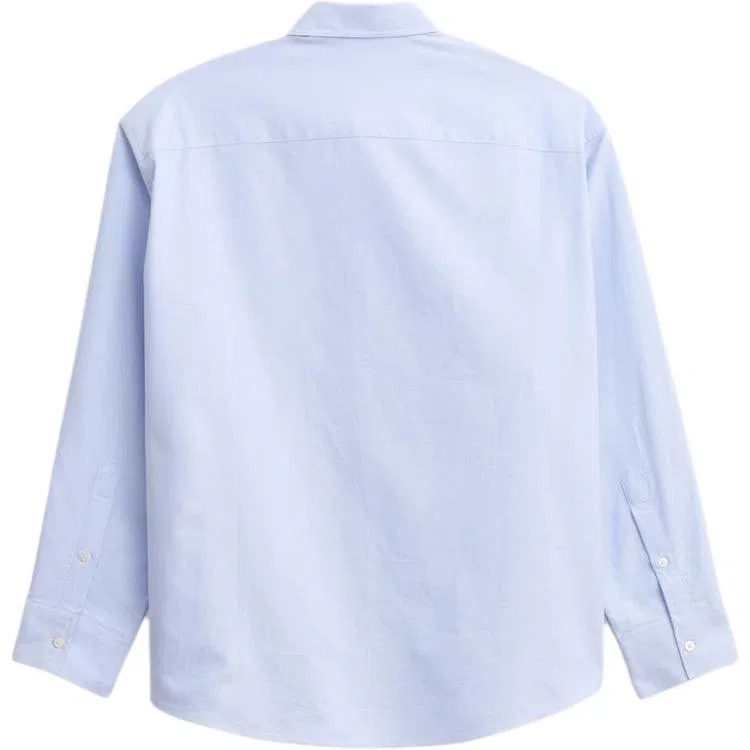 Мужская рубашка с отложным воротником Light Blue ZARA, Light Blue — фото 3