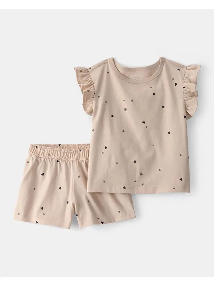 Комплект одежды с коротким рукавом, бежевый Carter'S
