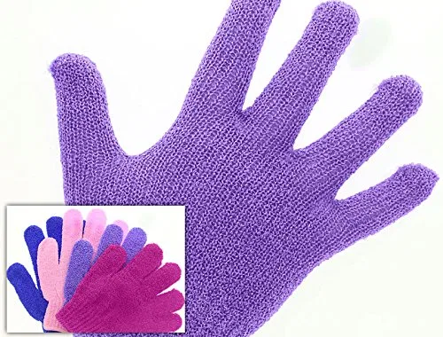 Эксфолиирующая перчатка Kosmetex, 1 пара, Purple