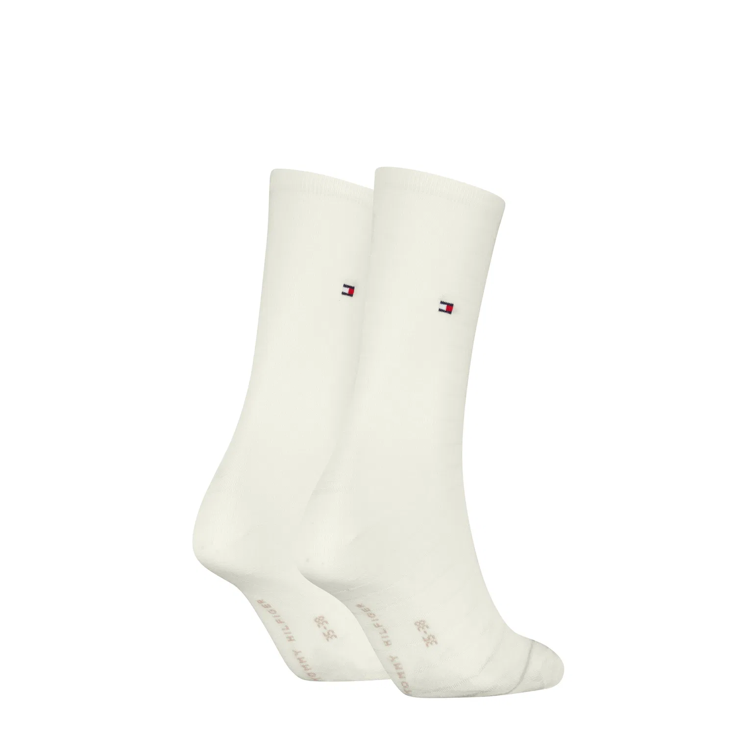 Женские классические носки Tommy Hilfiger, Off White — фото 2