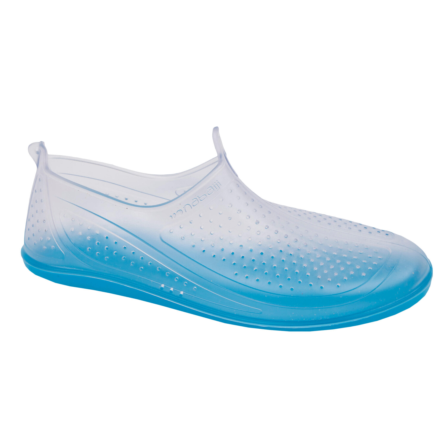 

Тапочки для аквагимнастики прозрачно-голубые AQUAFUN Nabaiji