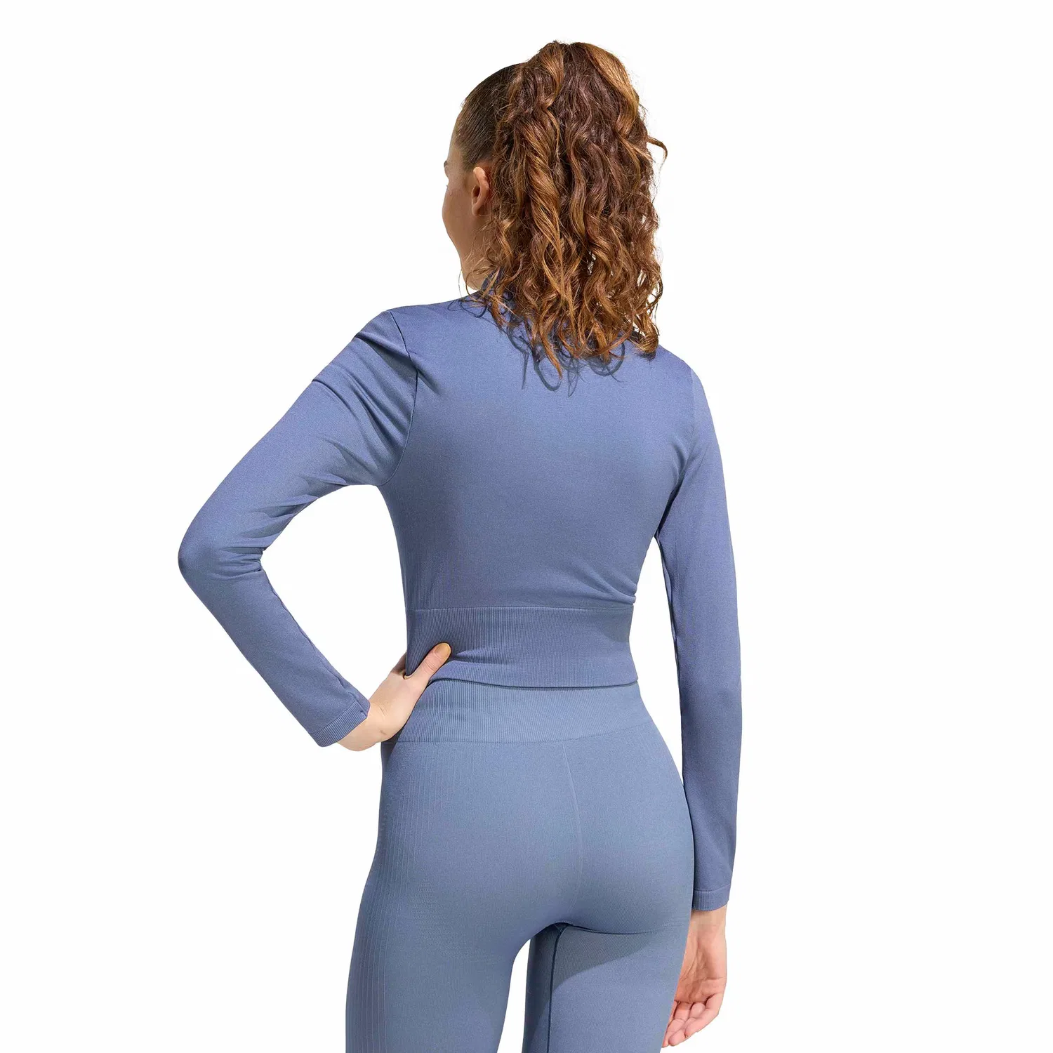 Спортивный кардиган Adidas Performance Essentials в цвете Opal — фото 3