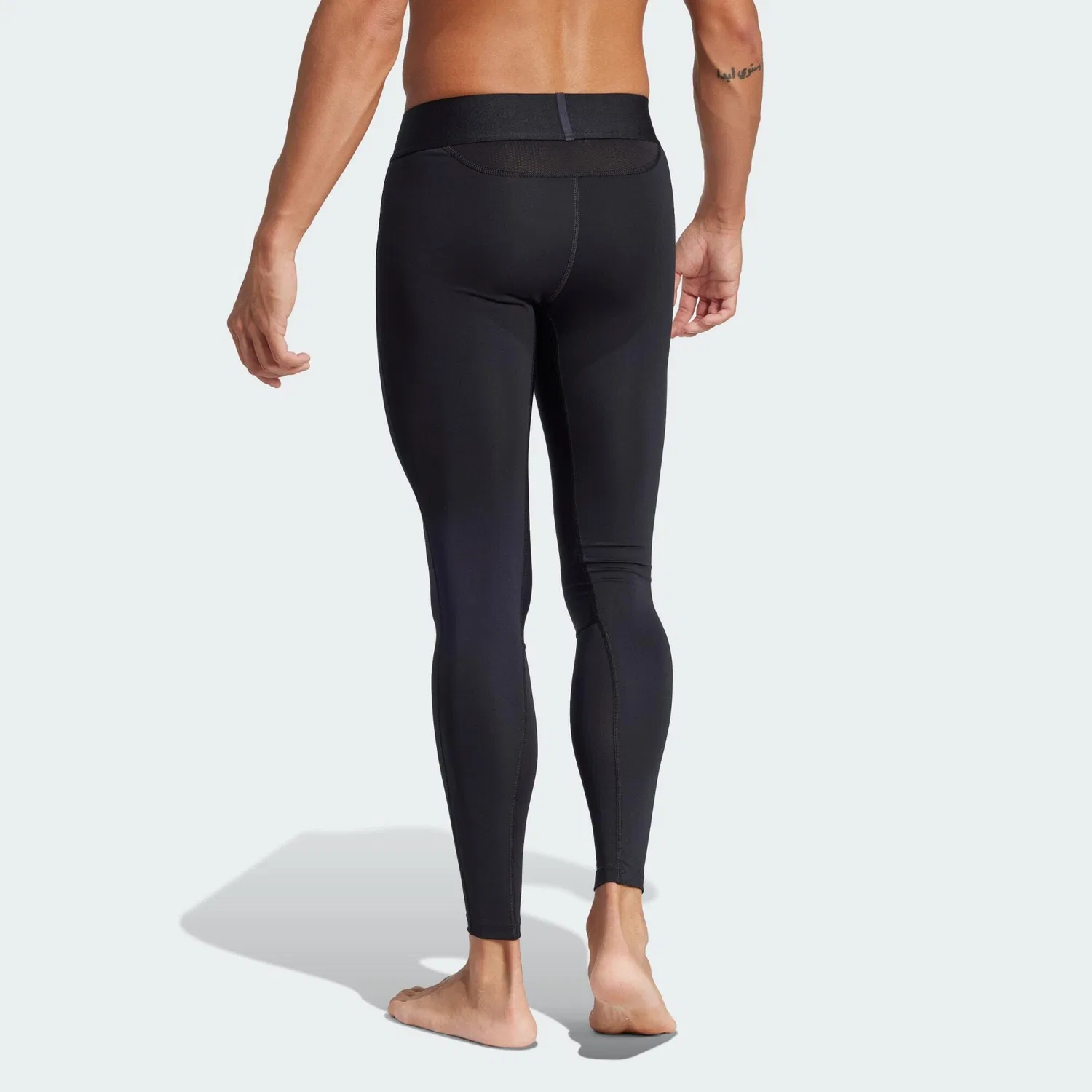 Женские длинные леггинсы с технологией TECHFIT Adidas, Черный — фото 2