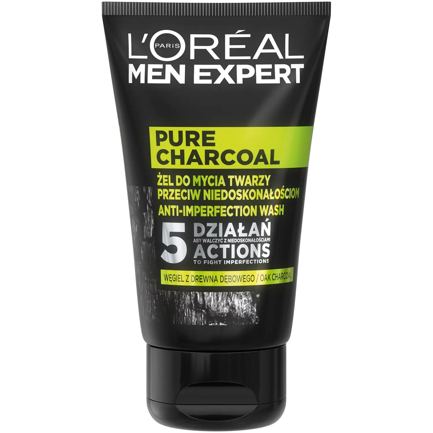 

L'Oréal Paris Men Expert Pure Charcoal гель для умывания защитный от несовершенств для мужчин, 100 мл