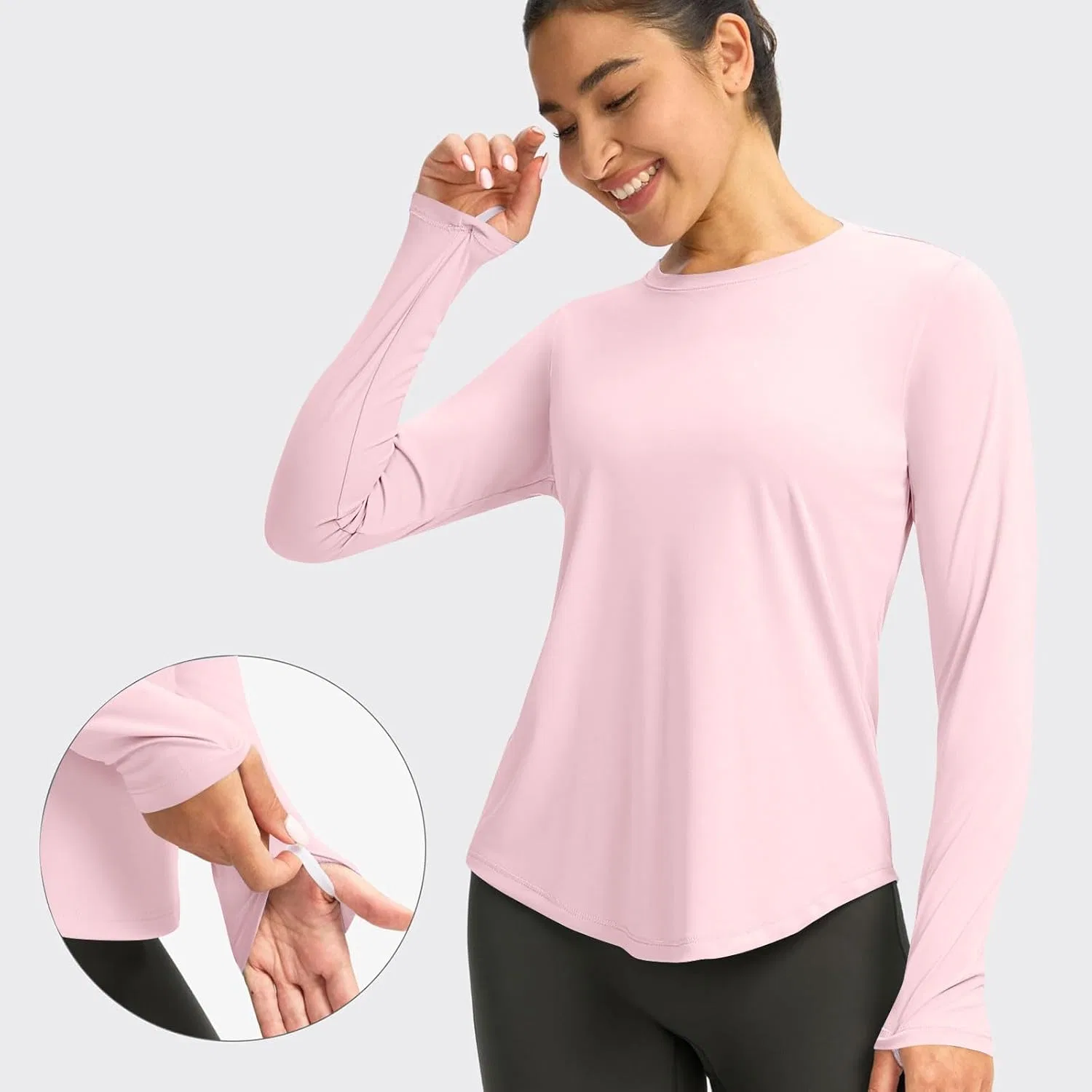 Женская солнцезащитная куртка с капюшоном UPF 50+, Pink — фото 4