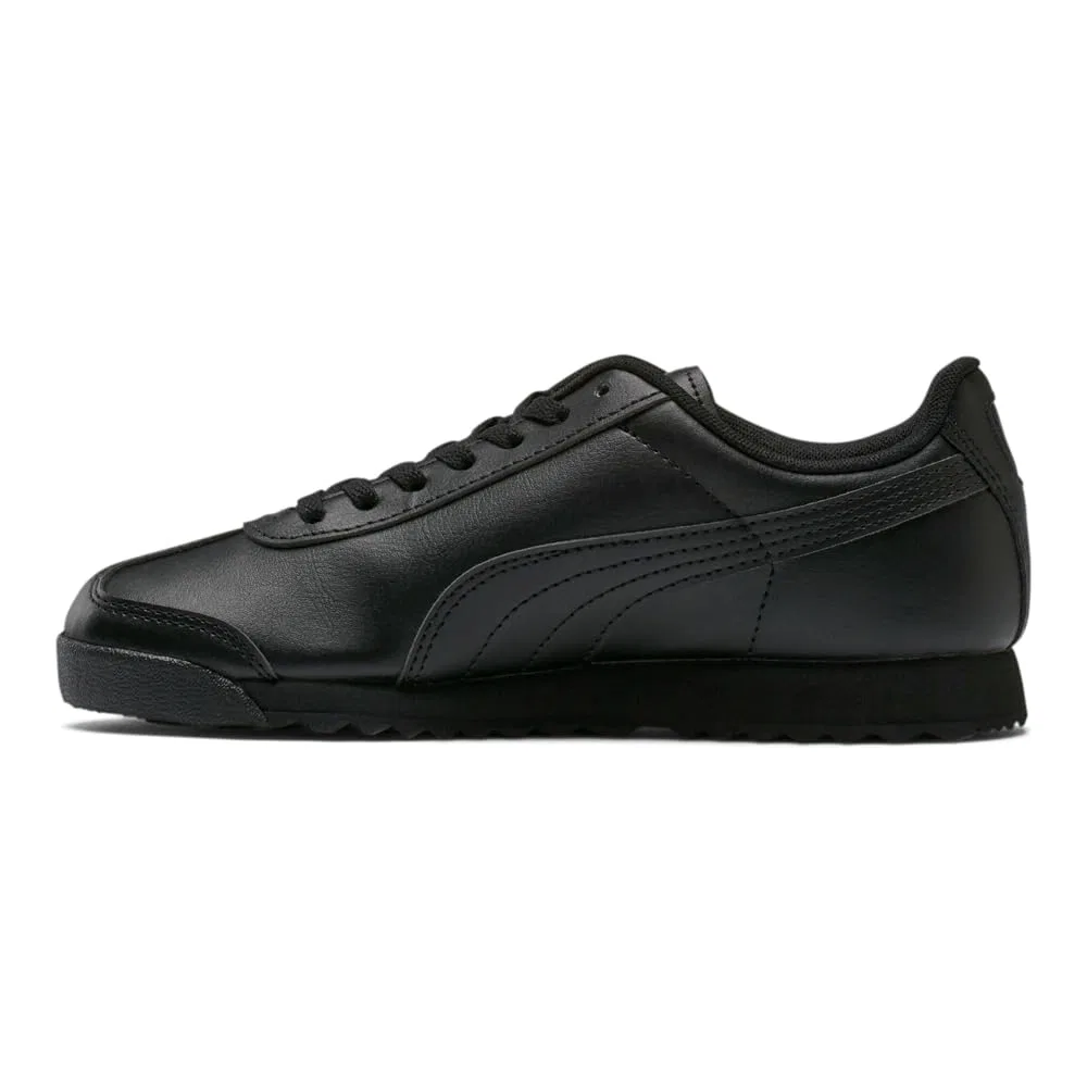 Детские кроссовки для девочек с шнуровкой Roma Basic PUMA, Nero — фото 4