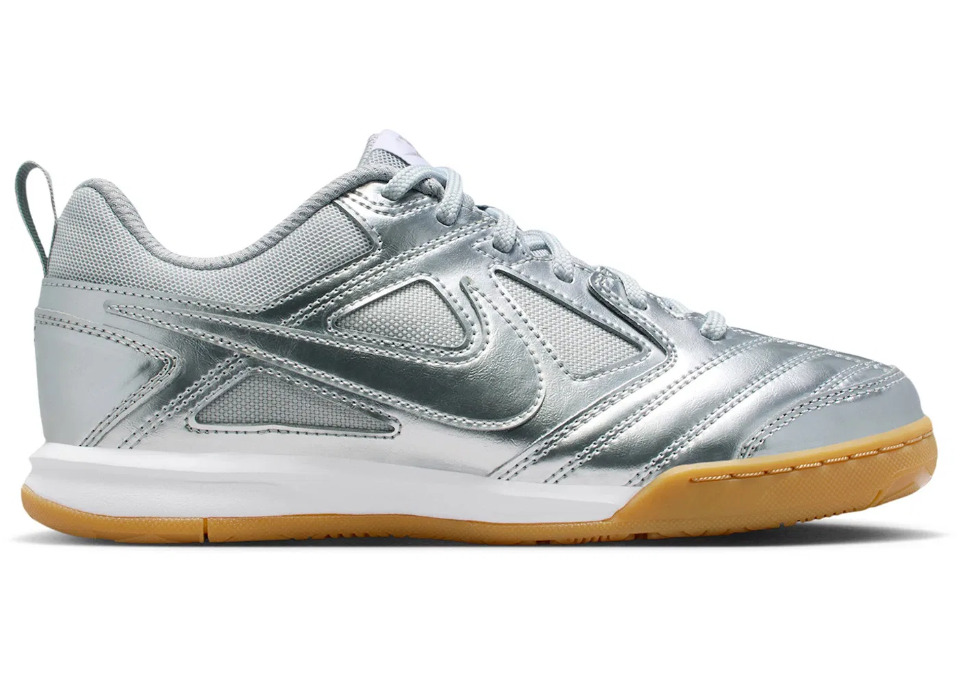Детские кроссовки Lifestyle Nike Gato LV8, Metallic Silver/White/Gum Light Brown/Metallic Silver