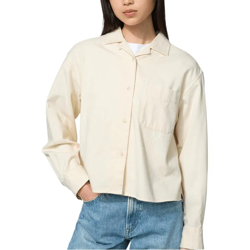 Женская рубашка с лацканами JWA 30 Light Beige UNIQLO, 30 Light Beige