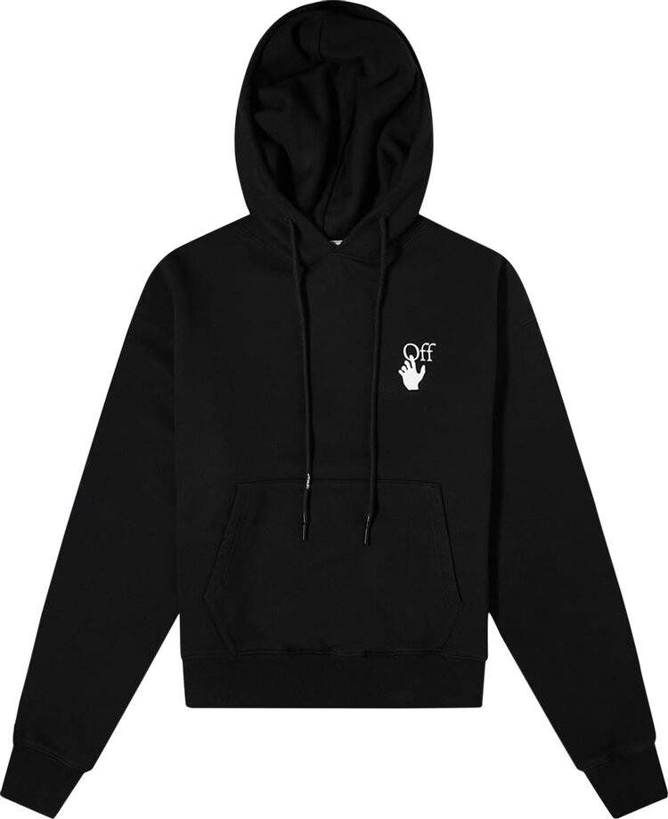 

Худи Off-White Degrade Arrow Slim Hoodie 'Black/Multicolor', черный
