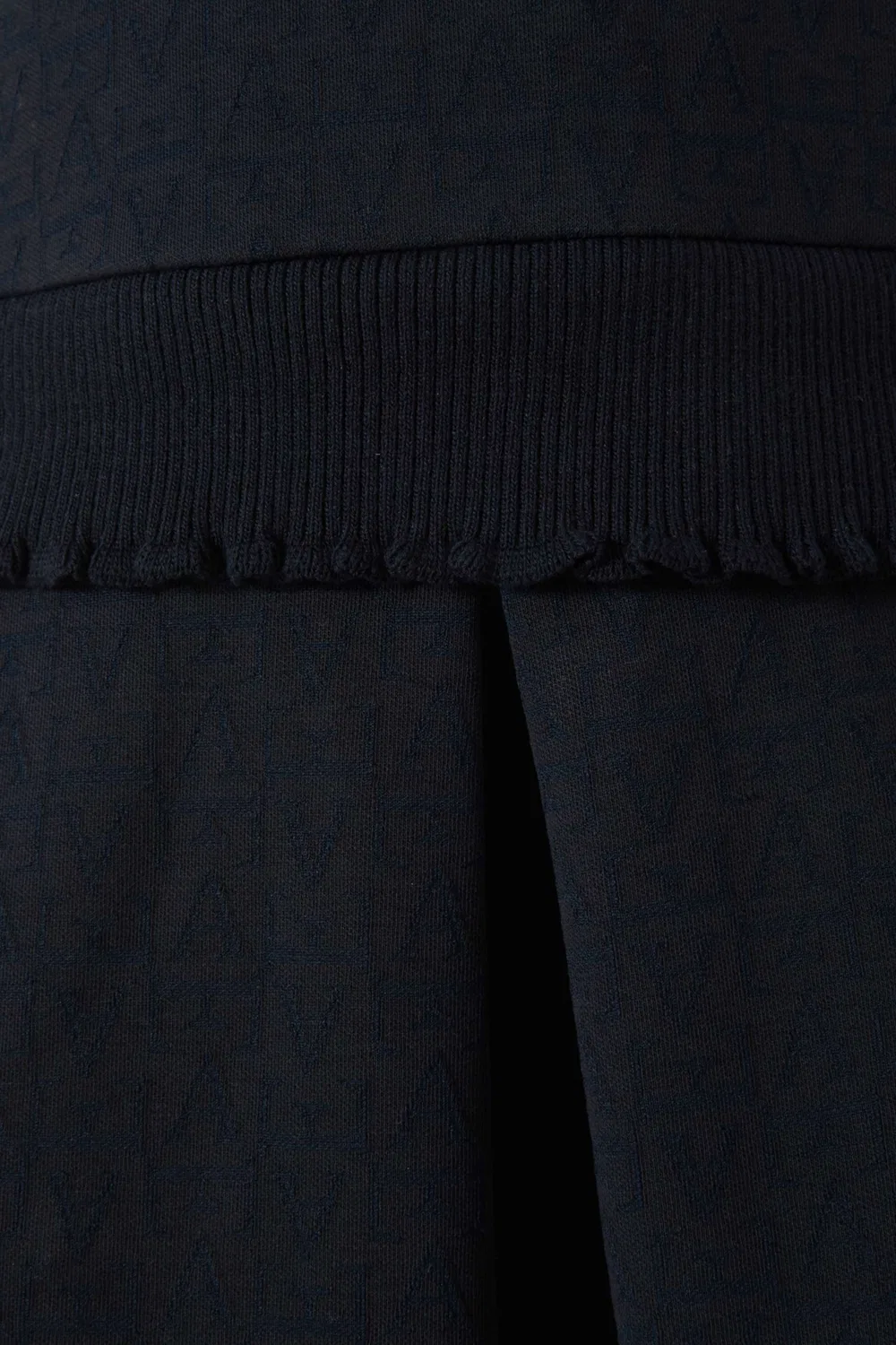 Платье с жаккардовым узором Monogram Emporio Armani, синий — фото 3
