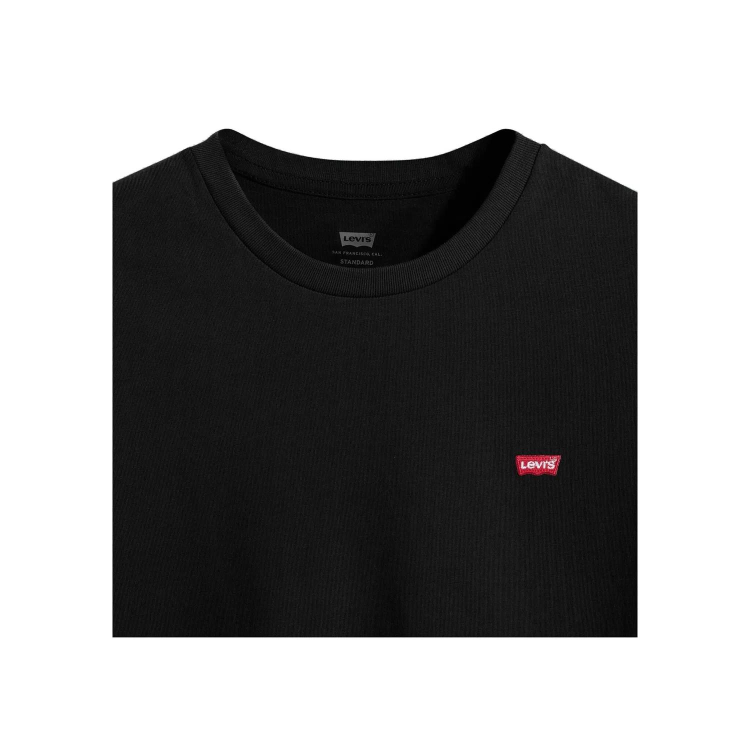 Мужская классическая футболка с круглым вырезом Levi's, Black — фото 3
