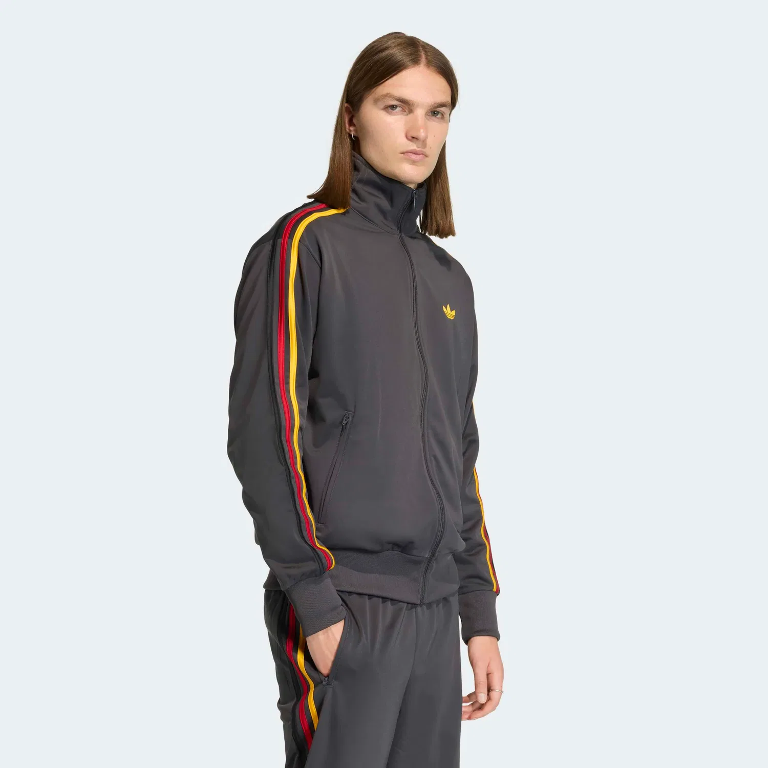 Мужская тренировочная куртка Firebird Originals Adidas Originals, Black/Gold/Red