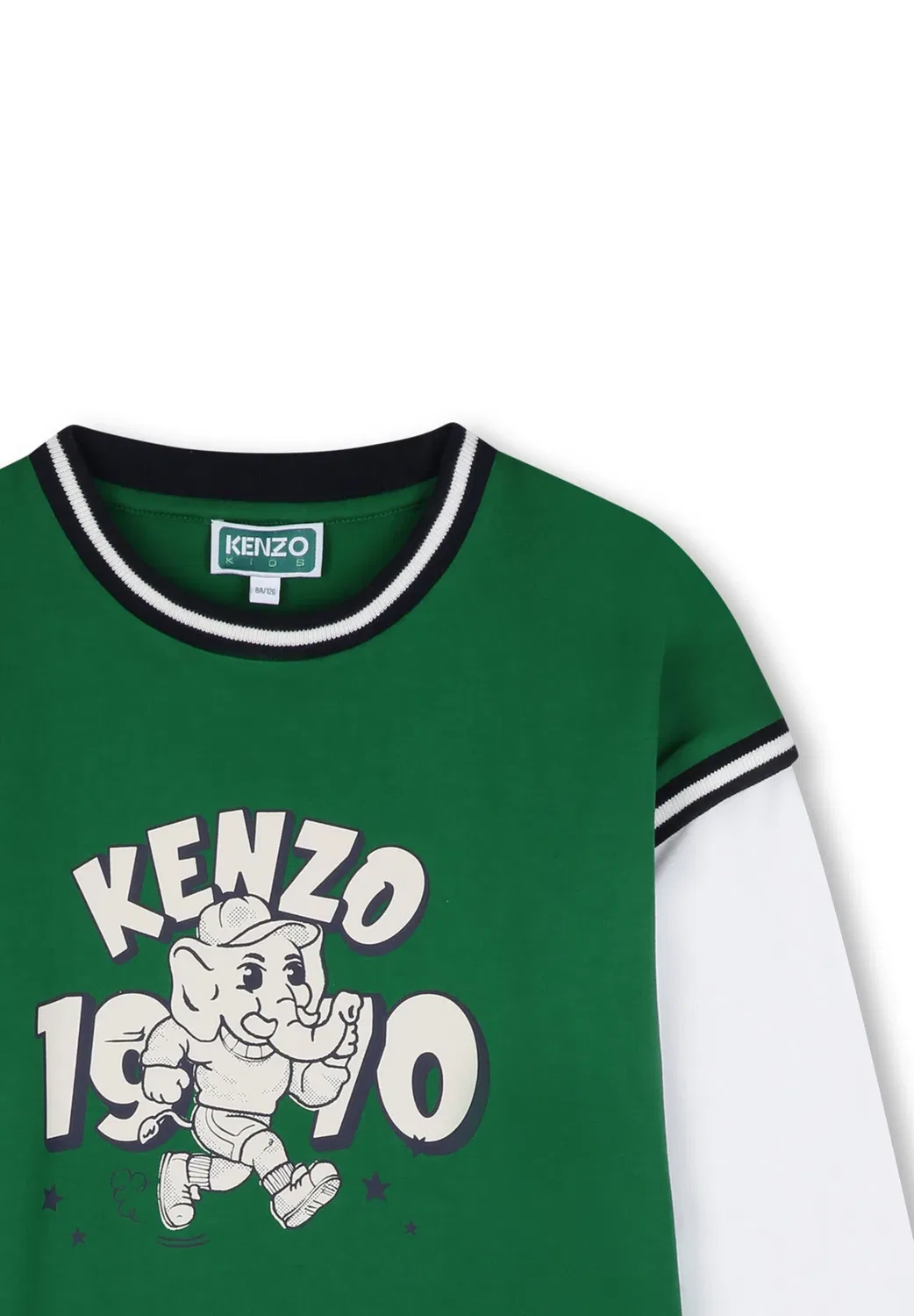 Tee-Shirt manches longues - футболка с длинными рукавами Kenzo Kids, Fougere — фото 4