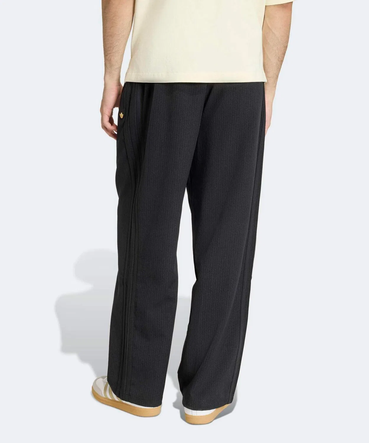 Мужские спортивные штаны свободного кроя с принтом Firebird Pinstripe, Adidas, Black — фото 2
