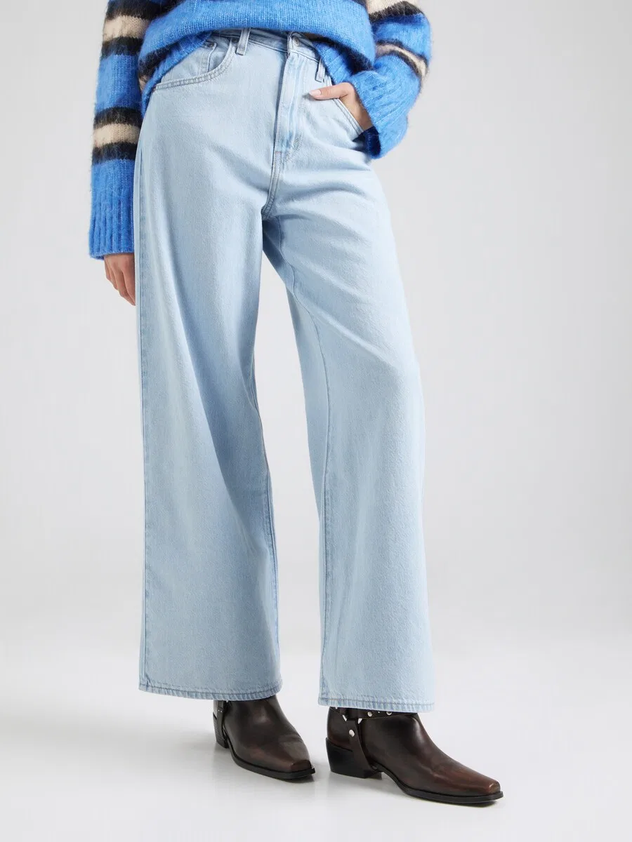 Джинсы LEVI'S Wide leg Jeans 'Cinch Baggy Jeans' светло-голубого цвета — фото 3