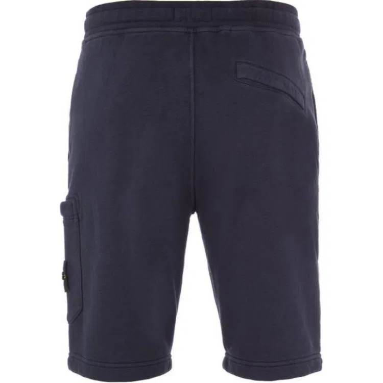 Шорты из хлопкового флиса, Stone Island, Blue — фото 3