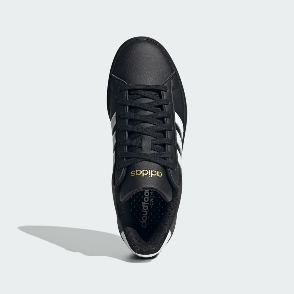 Кроссовки Adidas Grand Court 2.0 Shoes, цвет Core Black/Cloud White/Gold Metallic — фото 2
