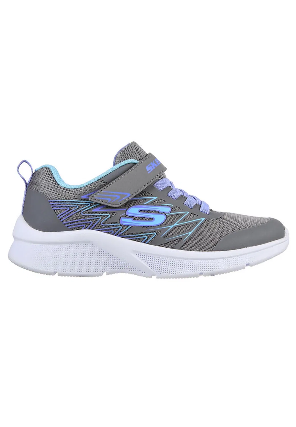 Детские кроссовки с принтом Microspec Bold Delight Skechers, Grau — фото 2