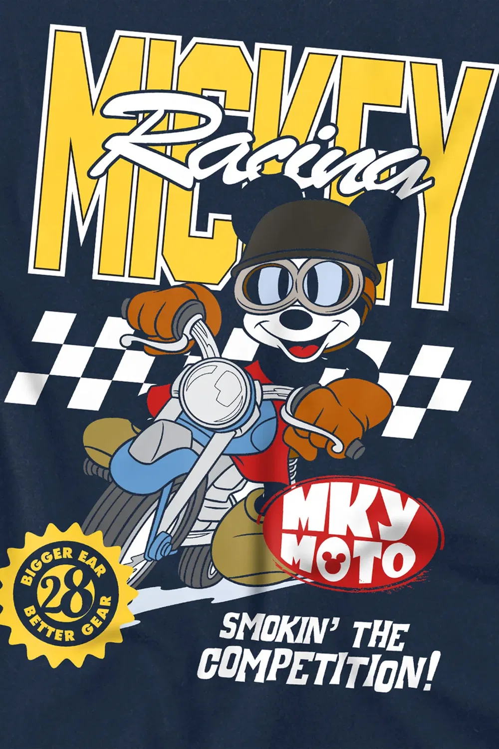 Детский свитшот с принтом Motor Bike Racing Disney, Navy — фото 2