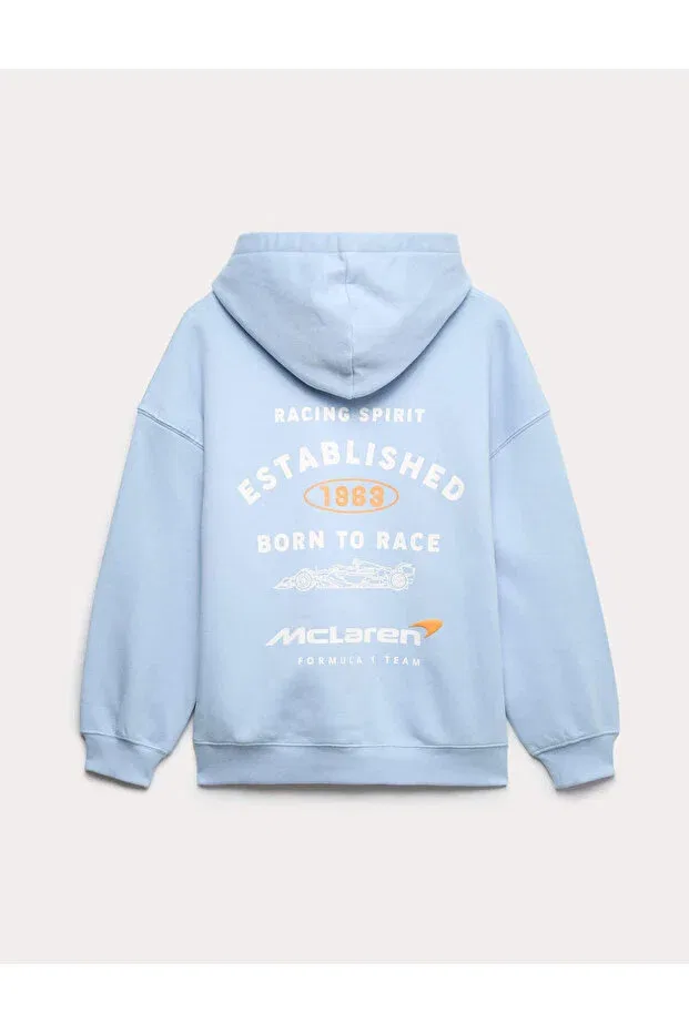 Детские свитшот для мальчиков с капюшоном Mclaren Marks & Spencer, Blue — фото 2