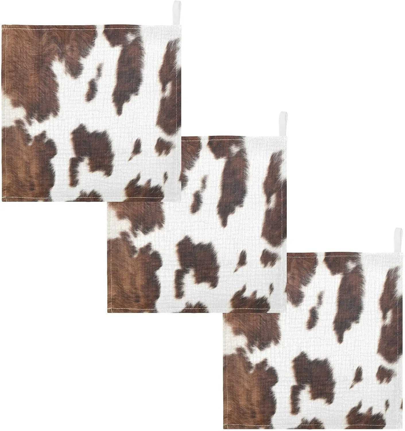Детские вафельные полотенца 5шт, Хлопок, 30x30 см, JUMBEAR