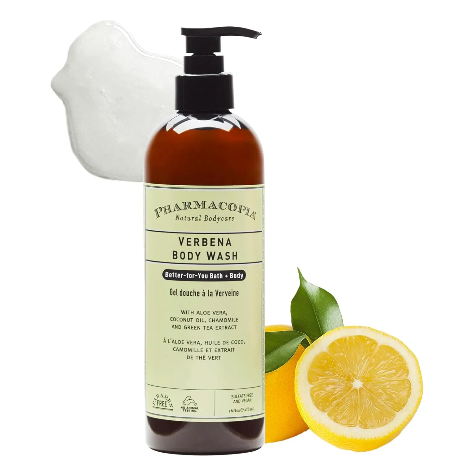 Гель для душа с вербеной Pharmacopia, 16 oz